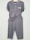 Sorrisino Summer Women's Pyjama Set Gray