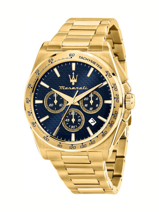 Maserati Ανδρικό Ρολόι 43mm Χρονογράφος Μπαταρί...