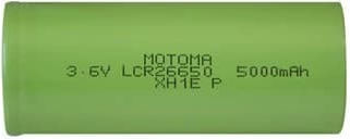 Motoma Επαναφορτιζόμενη Μπαταρία 26650 Li-ion 5000mAh 3.6V 1τμχ