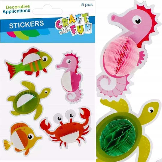 Craft with Fun Αυτοκόλλητα 5τμχ