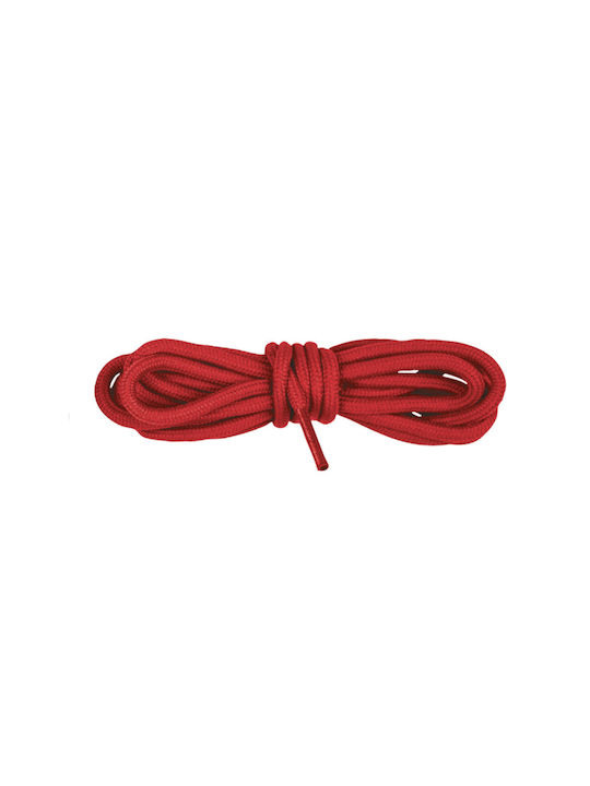 Bergal Trekking-Seilschnürsenkel Rot 120cm Runde Wanderschnürsenkel Geflochtene Farben Rot 120cm