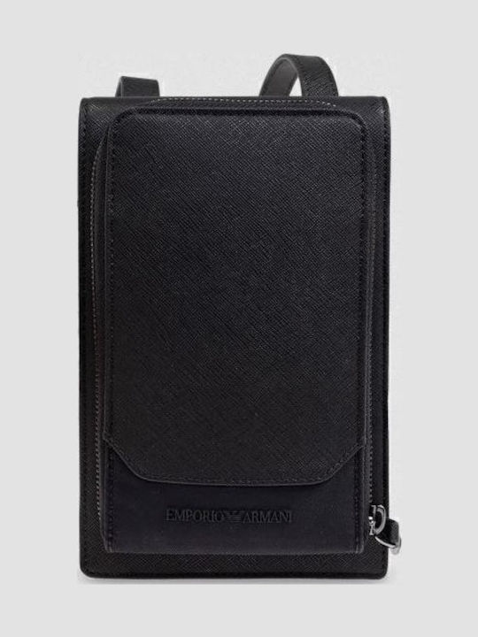 Herren Schulter / Crossbody Tasche Schwarz