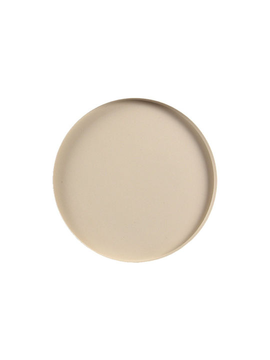 Metal Tray Sand Shade 30cm 30x1.5x30cm Monochrome Kaeming