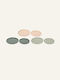 Beauty Home Metal Round Trays Set of 2 Pieces 30cm 25cm Eucalyptus Green Beauty Home