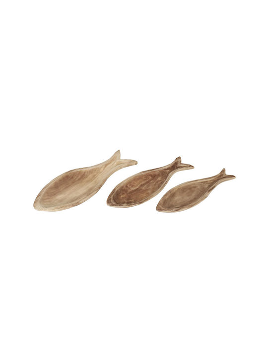 Set Tăvi Inthebox Sikinos 3 buc 68x27x7 Lemn Natural 031696