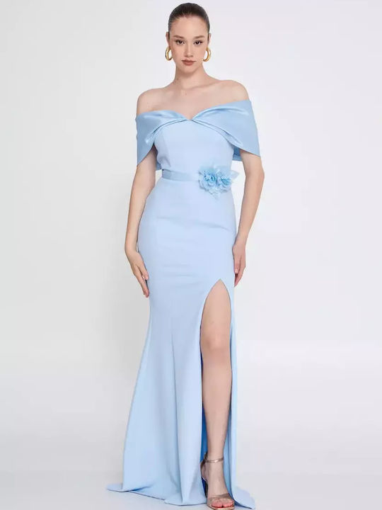 Velur Maxi Kleid für Hochzeit / Taufe Offener R...