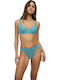 Amourette Damen Slip mit Spitze Turquoise