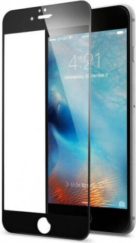 Adeziv complet Full Face Tempered Glass Negru (iPhone SE 2022 / 2020 / 8 / 7)