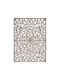 Artekko Mirroki Wooden Carved Wall Decorative Panel White Patina 100x100x4 Cm 730-3243