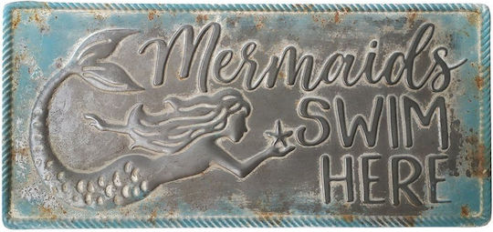 Wanddekoration aus Metallisch Sign 742-2516 76,5x1x35,1cm