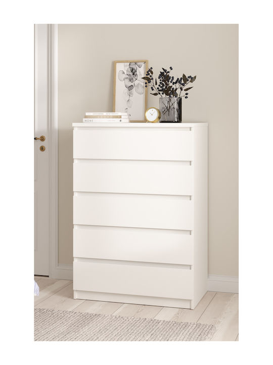 Συρταριέρα Κρεβατοκάμαρας White 77x50x111.3cm
