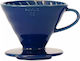 Picurător Ceramic Hario V60 Ediția Culoare Albastru Indigo 02