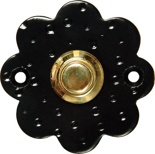 Zogometal Doorbell Black 224 Black Patina Silver