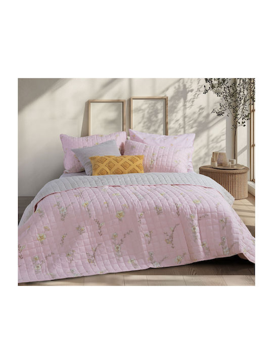 Nef-Nef Homeware Irida Coverlet Semi-double Microfiber Pink 180x240cm