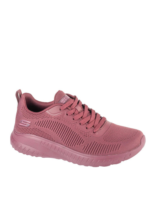 Skechers Bobs Squad Chaos Face Damen Sneakers Plum