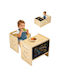 Kinderschreibtisch Beige Vevor