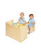 Kids Table and Chairs Set Beige Vevor