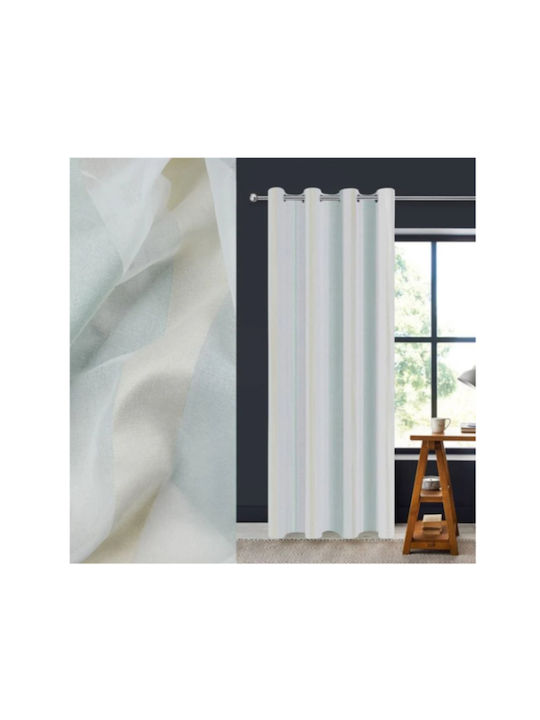 JumT Vorhang mit Grommets Weiße 140x260cm