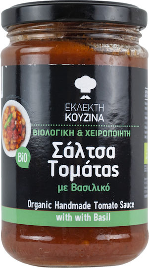 Σάλτσα Τομάτας Χειροποίητη Βασιλικό 280g Εκλεκτή Κουζίνα Bio Βιοαγρός Εκλεκτή Κουζίνα