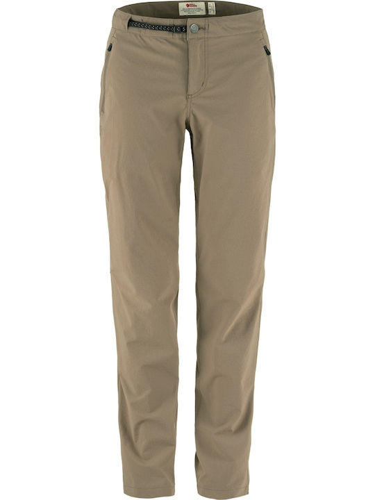 Fjallraven High Coast Γυναικείο Μακρύ Παντελόνι Πεζοπορίας Καφέ