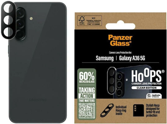 PanzerGlass Hoops Προστασία Κάμερας Tempered Glass Διάφανο για το Samsung Galaxy A36 5G