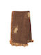 Sunshine Tulip Ριχτάρι Πολυθρόνας Chenille 180x180εκ. brown