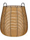 Atmosphera Διακοσμητικό Καλάθι Rattan Καφέ 47x47x50εκ.