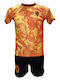 Set pentru copii al echipei naționale de fotbal a Țărilor de Jos Virgil Orange Yellow Dragon Ediție Specială 1414-03b