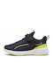 Flyer 3 Ac+ Ps Kids Sports Shoes Running with Hook & Loop Closure Navy Blue