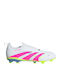 Kids Soccer Cleats Predator League with Molded Laces White