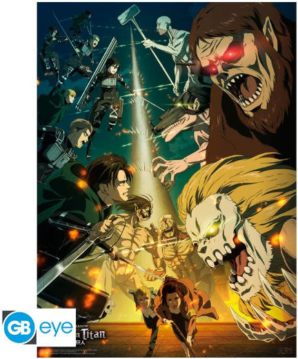 Poster Attack On Titan Paradis Vs Marley 52x38cm