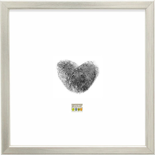Deknudt S41jd1 Wooden Photo Frame with Silver Frame S41JD1 30.0x30.0