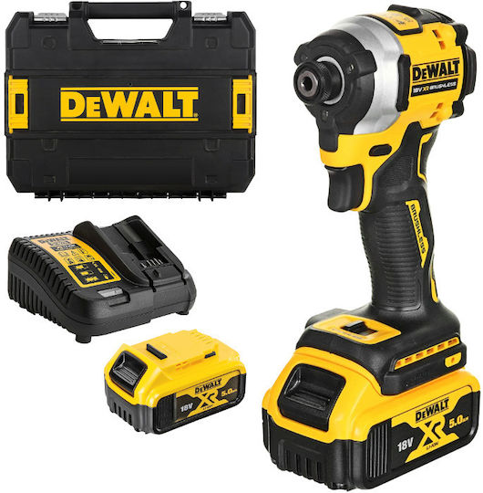 DEWALT DCF850P2T Impact Screwdriver Battery Brushless 18V 2x5Ah