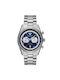 Emporio Armani Men's Watch 42mm Chronograph Battery with Silver Metal Bracelet