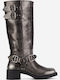 Damenstiefel Silber