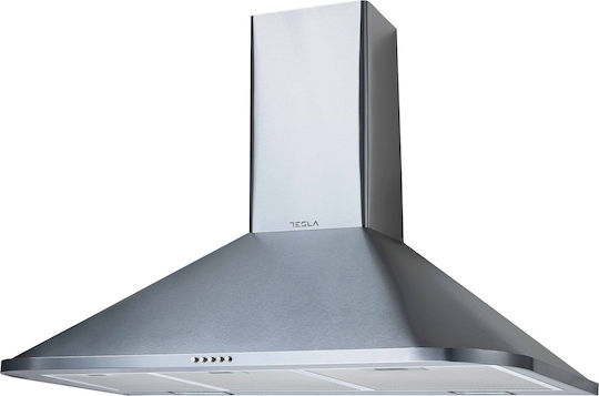 Tesla Șemineu Hotă 90cm Inox