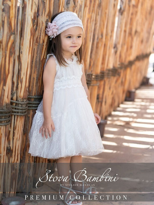 Stova Bambini Rosa Taufkleid aus Spitze