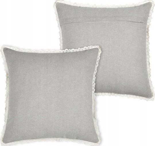 Selsey Gray Throw Pillow 40x40cm