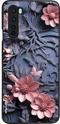 Husă Seria Sonique 3D Flower OnePlus Nord Roz 02