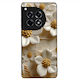 Sonique 3D Blumen Serie Hülle OnePlus 12R 5G Weiß