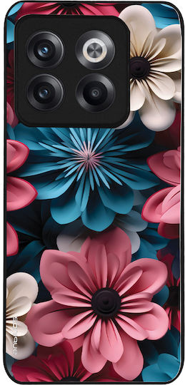 Husă Sonique Seria 3D Flori pentru OnePlus 10T Roz 01