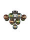 Globo Lighting Luminiță De Tavan Montată 56cm Multicoloră Cu Bază De Bec G9