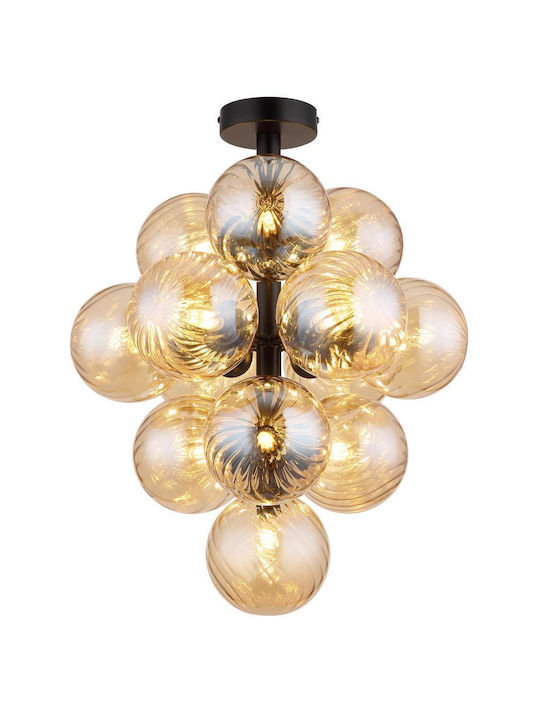Globo Lighting Таванно Осветително Тяло 39.5см Черно с Цокъл G9