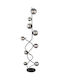 Globo Lighting Φωτιστικό Δαπέδου με Ντουί για Λαμπτήρα G9 Μαύρο