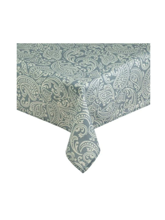 JumT Tablecloth Grey Blue Paisley Beige 180x140cm
