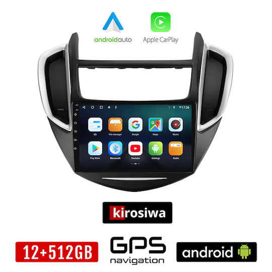 Kirosiwa Car Audio System for Chevrolet Trax 2014 2022 (Bluetooth/USB/AUX/WiFi/GPS/Apple-Carplay/Android-Auto) with Touch Screen 9"