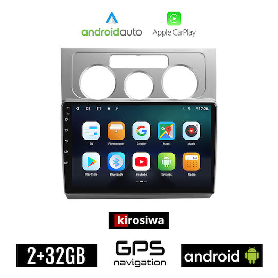 Kirosiwa Car Audio System for Volkswagen Touran 2003 2010 (Bluetooth/USB/AUX/WiFi/GPS/Apple-Carplay/Android-Auto) with Touch Screen 10"