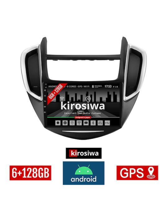 Kirosiwa Auto-Audiosystem für Chevrolet Trax 2014 2022 (Bluetooth/USB/AUX/WiFi/GPS/Apple-Carplay/Android-Auto) mit Touchscreen 9"