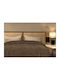 Linea Home Κουβέρτα Βελουτέ Υπέρδιπλη 220x240εκ. Καφέ LH2018255
