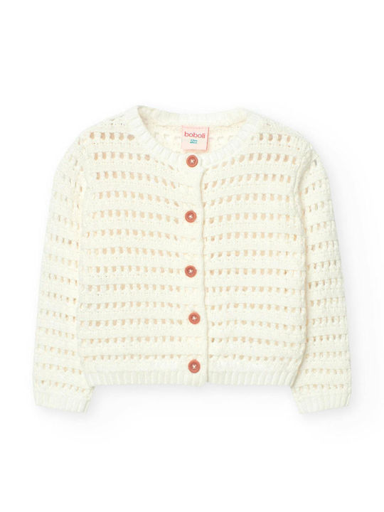 Kinderstrickjacke Gestrickt Ecru